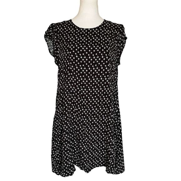 Urban Outfitters Skater Mini Dress Women's M Cap Sleeve Daisy Print 90's Vibe - Picture 1 of 15